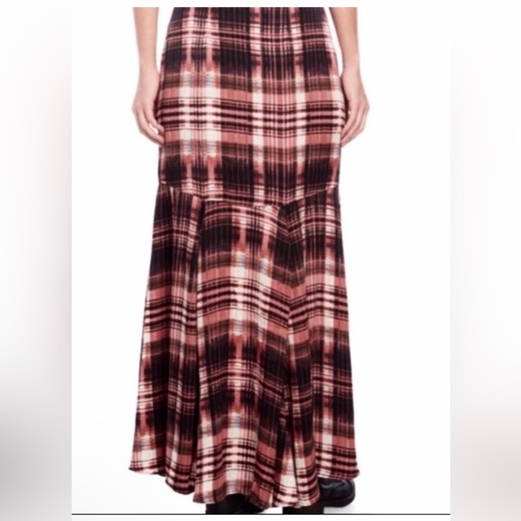 FREE PEOPLE plaid Maxi Skirt - Picture 3 of 5